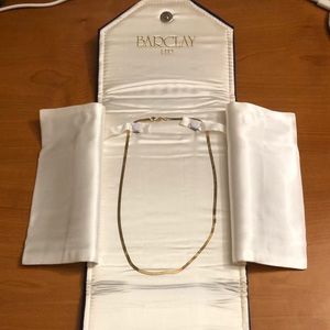 18” 14k gold herringbone necklace - never worn